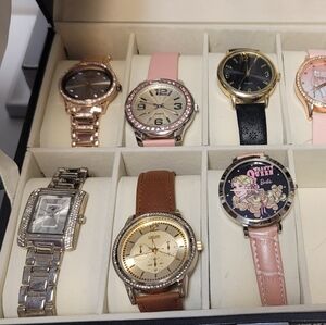 Pink and Silver Women's Watch